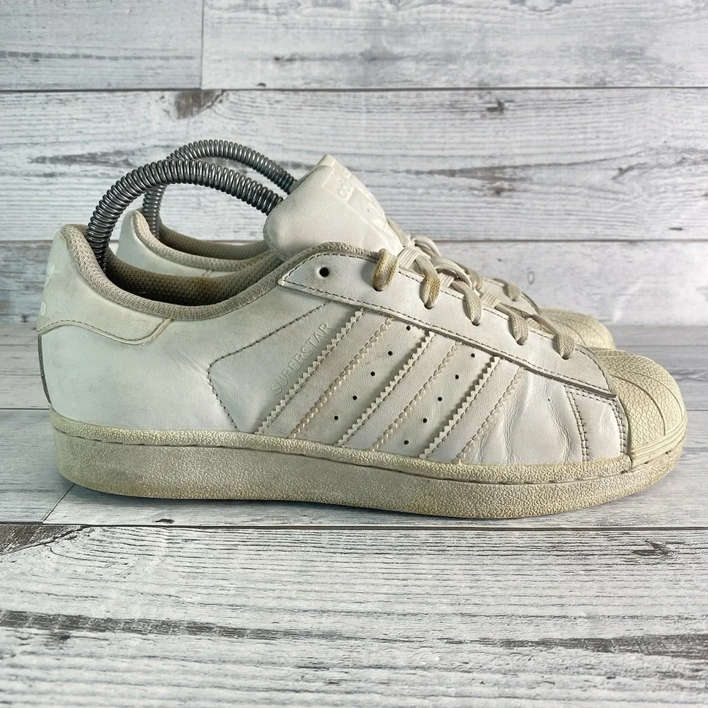 Adidas Superstar Foundation Shoes Mens 5.5 White Casual Walking Sneakers Retro